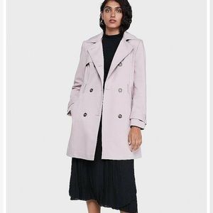 NWT Express Trench Coat, Blush - Sz XS